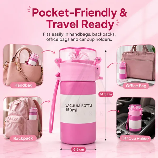 Stainless_Steel_Thermos_Flask_150ml_with_Click_Open_Straw_Lid_|_Premium_Vacuum_Insulated_Mini_Water_Bottle