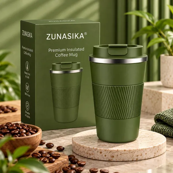 Olive_Green_Plastic_Premium_Reusable_Lid_With_Coffee_Mug