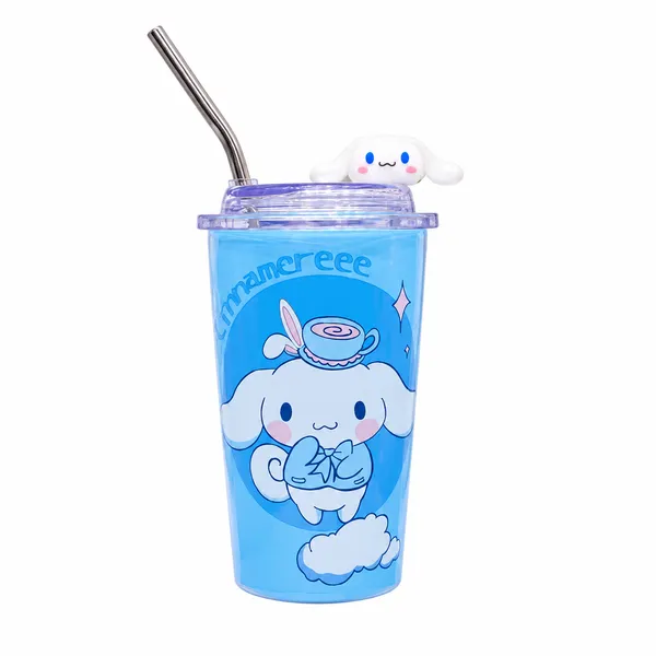 ZUNASIKA_400ml_Insulated_Stainless_Steel_Tumbler_with_Straw,_Cute_Printed_Travel_Cup_with_Transparent_Lid,_Hot_&_Cold_Drink_Cup_for_Kids,_Girls,_Office,_School_&_Travel