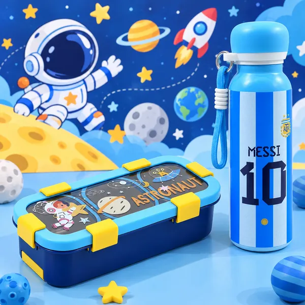 ZUNASIKA_Kids_Lunch_Box_&_Water_Bottle_Combo_Set,_500ml_3_Compartment_Lunch_Box_with_750ml_Water_Bottle,_School_Tiffin_Box_Set_for_Girls_&_Boys,_Unicorn_Design