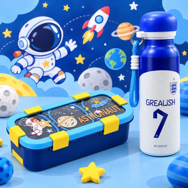 ZUNASIKA_Kids_Lunch_Box_&_Water_Bottle_Combo_Set,_500ml_3_Compartment_Lunch_Box_with_750ml_Water_Bottle,_School_Tiffin_Box_Set_for_Girls_&_Boys,_Unicorn_Design
