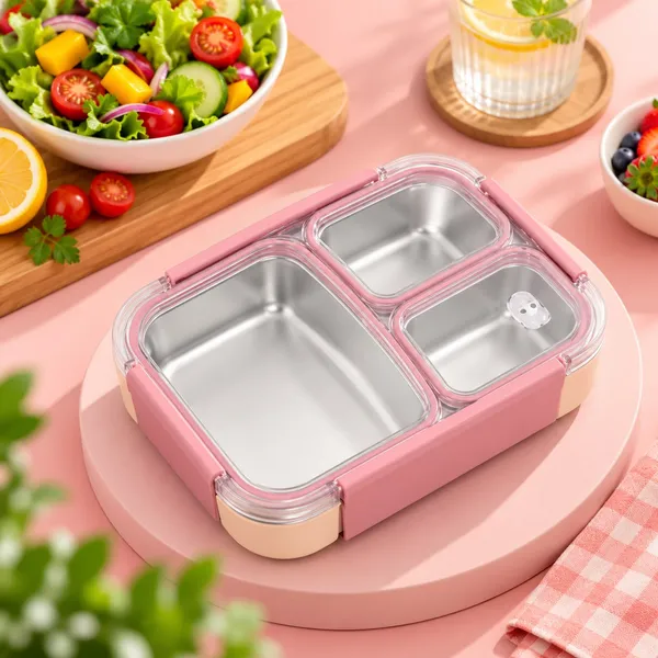 Pink_Stainless_Steel_Compartment_Lunch_Box