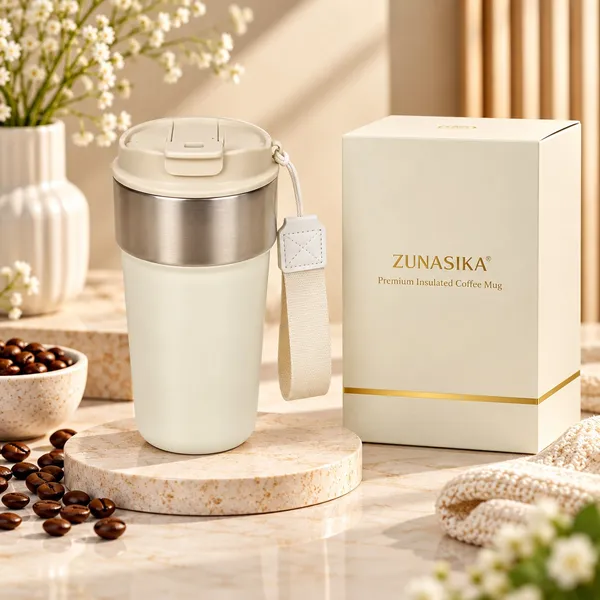 Frosted_White_Stainless_Steel_Insulated_Lid_With_Coffee_Mug