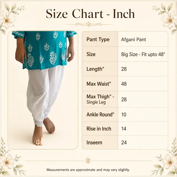 Women's_Cotton_Lucknow_Chikankari_Afghani_Pant_Free_Big_Size_Fit_Up_to_48_Size