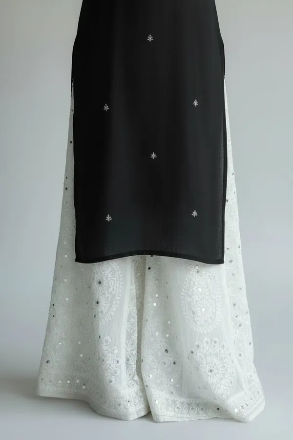 Women'S_Georgette_Chikankari_Kali_Sharara_Crafted_With_Handwork_And_Mirrors