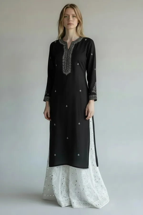 Women'S_Georgette_Chikankari_Kali_Sharara_Crafted_With_Handwork_And_Mirrors