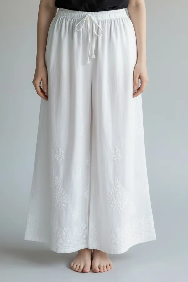 Women'S_Rayon_Lucknowi_Hand_Chikankari_Straight_Palazzo_Big_Size_Fit_Upto_5Xl