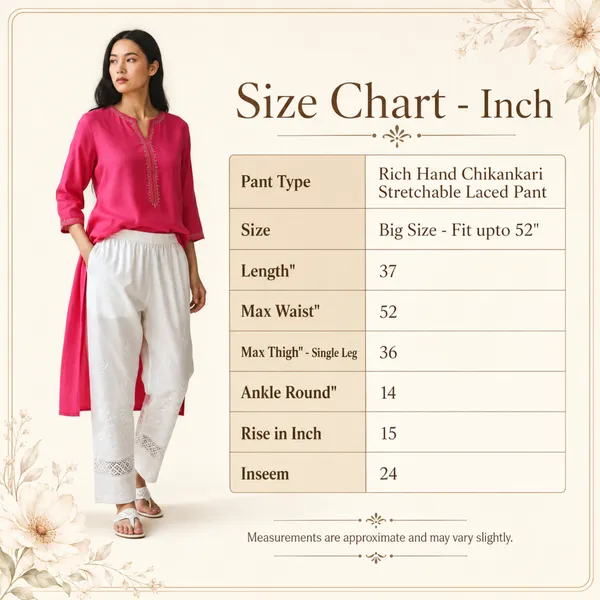 Women'S_Lycra_Fabric_Lucknowi_Hand_Chikankari_Work_Pant_With_Lacework_|_Plus_Size|_Adjustable_Upto_6XL