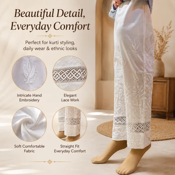 Women'S_Lycra_Fabric_Lucknowi_Hand_Chikankari_Work_Pant_With_Lacework_|_Plus_Size|_Adjustable_Upto_6XL