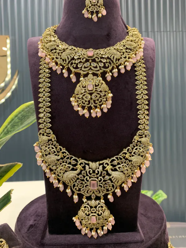 Beautiful_Hevay_Full_Bridal_Combo_set_Necklace_Haram_Vadanam_Earrings_and_tikka