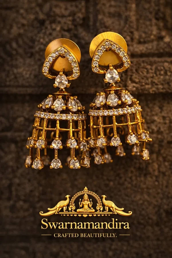 Gold_Toned_Jhumka_Earrings_With_Heart_Motif_And_Crystal_Embellishments