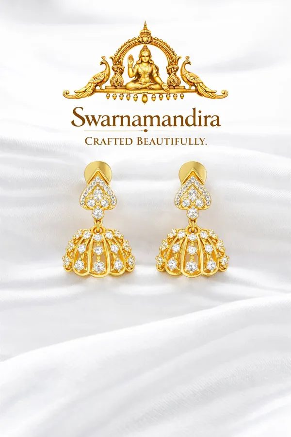 Gold_Toned_Floral_Jhumka_Earrings_With_White_Stone_Embellishments