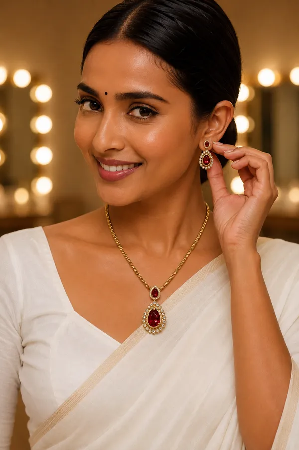 Ruby_Teardrop_Elegance_Pendant_Set