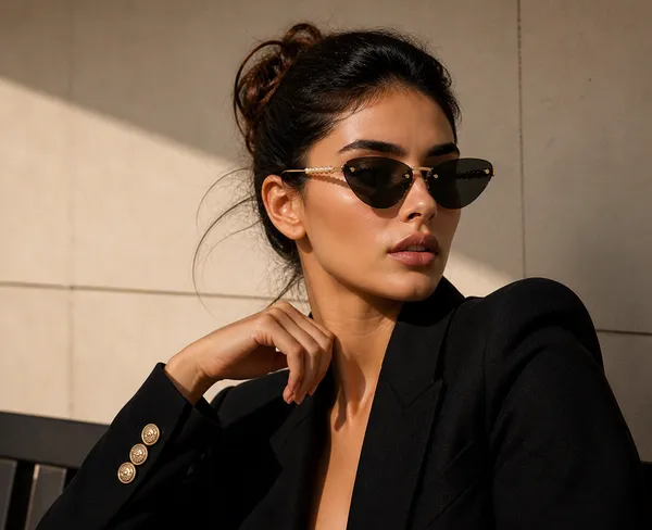 AURUM_NOIR_BEADLINE_RIMLESS_CAT-EYE_SIGNATURE_SUNGLASSES