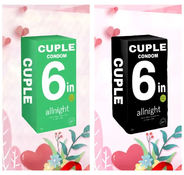 Cuple_Silicone_Comfort_Sleeve_|_6_+_6_Inch__Brown_|_1_Pc_|_Pack_of_2