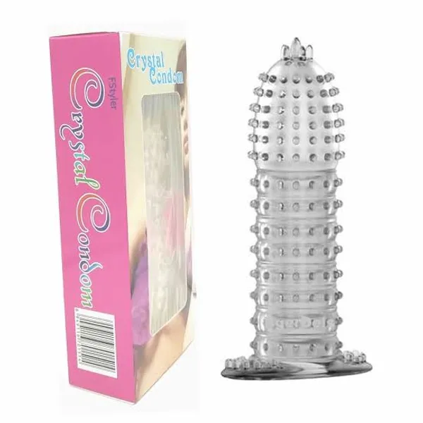 Cuple_White_Crystal_Silicone_Sleeve__Premium_Fit__1_Pc