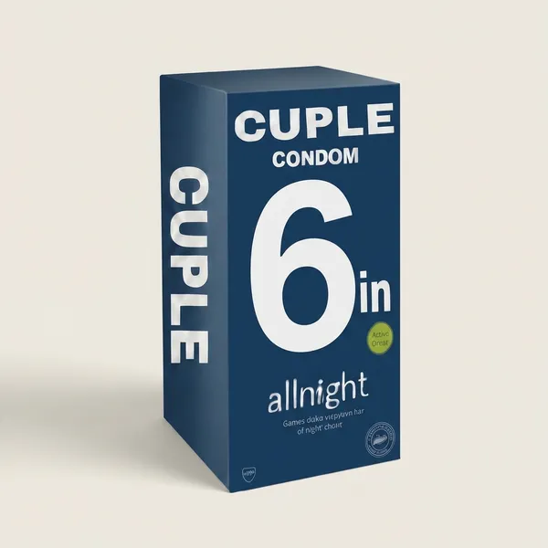 Cuple_Silicone_Comfort_Sleeve_|_6_+_9_Inch__Brown_|_1_Pc