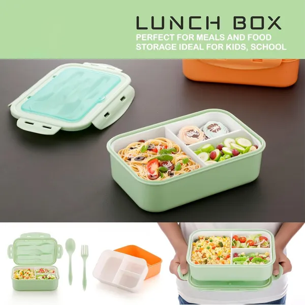 Carbon_Lunch_Box_with_3_Compartment,_Stylish_lid_&_2_Spoons_Made_with_Heavy_Plastic_BPA_Free_Food_Grade_Perfect_for_School_Kids,_College_&_Outdoor_1100ml_-_Green