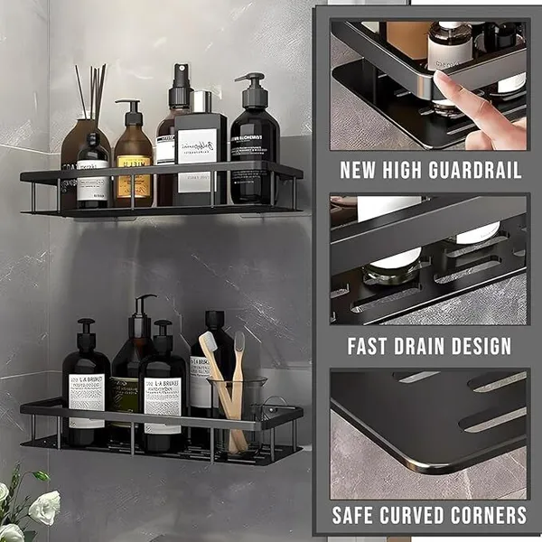 White_Plastic_Self_Adhesive_Multipurpose_Wall_Mounted_Bathroom_Organiser_Wall_Shelf