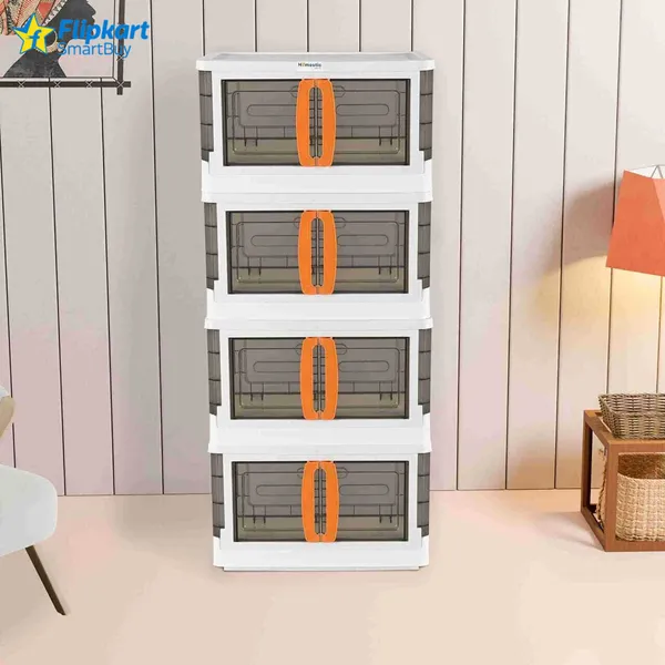 White_Polypropylene_4_Units_Multipurpose_Large_Cupboard_Storage_Box_For_Home_Free_Standing_Chest_Of_Drawers