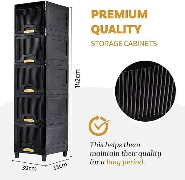 White_Plastic_Foldable_Cupboard_For_Storage_Pp_Collapsible_Wardrobe
