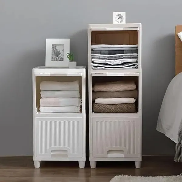 White_Plastic_Foldable_Cupboard_For_Storage_Racks_For_Clothes_Pp_Collapsible_Wardrobe