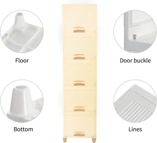 White_Plastic_Foldable_Cupboard_For_Storage_Racks_For_Clothes_Pp_Collapsible_Wardrobe