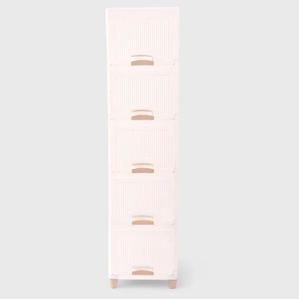 White_Plastic_Foldable_Cupboard_For_Storage_Racks_For_Clothes_Pp_Collapsible_Wardrobe