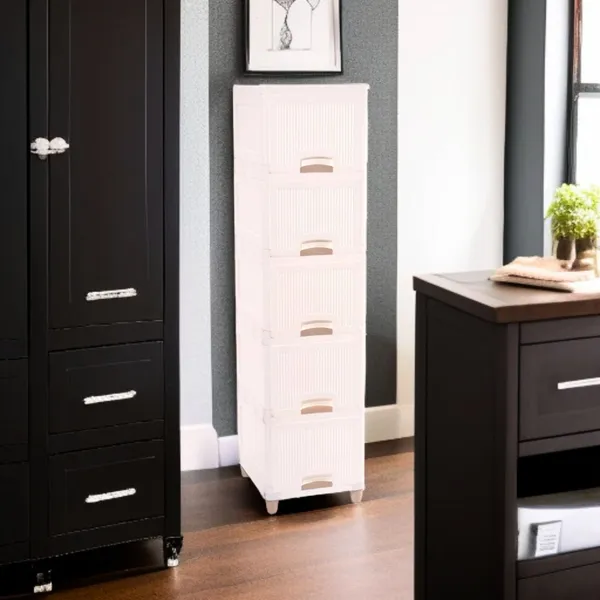 White_Plastic_Foldable_Cupboard_For_Storage_Racks_For_Clothes_Pp_Collapsible_Wardrobe