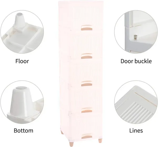 White_Plastic_Foldable_Cupboard_For_Storage_Racks_For_Clothes_Pp_Collapsible_Wardrobe