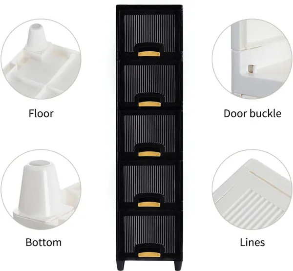 Black_Plastic_Foldable_Cupboard_For_Storage_Racks_For_Clothes_Pp_Collapsible_Wardrobe