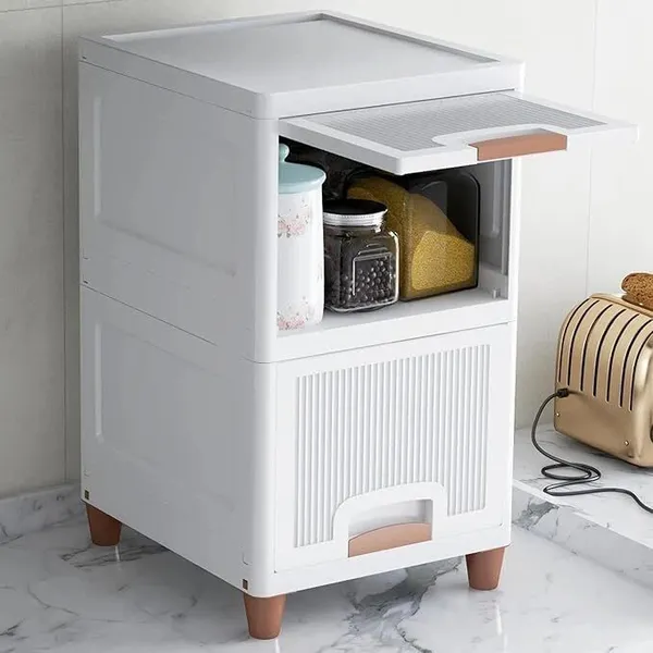 Black_Plastic_Folding_Storage_Cabinets_Cupboard_For_Storage_Pp_Collapsible_Wardrobe