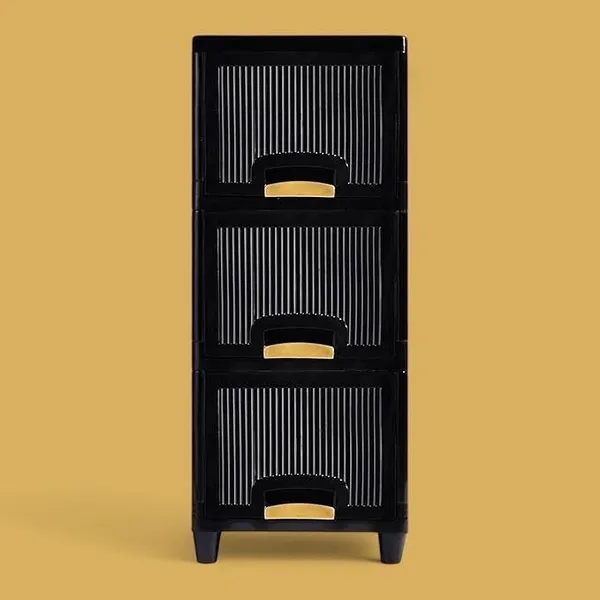 Black_Plastic_Folding_Storage_Cabinets_Cupboard_For_Storage_Pp_Collapsible_Wardrobe