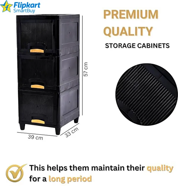 Black_Plastic_Folding_Storage_Cabinets_Cupboard_For_Storage_Pp_Collapsible_Wardrobe