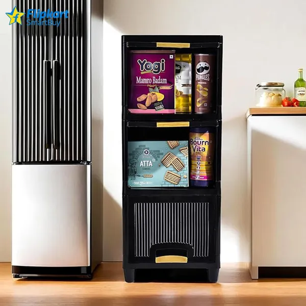 Black_Plastic_Folding_Storage_Cabinets_Cupboard_For_Storage_Pp_Collapsible_Wardrobe