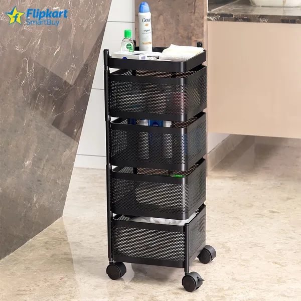 Black_Iron_4_Layer_Kitchen_Trolley_Storage_Rack_Square_Design_Fruits_And_Vegetable_Basket_Iron_Kitchen_Trolley