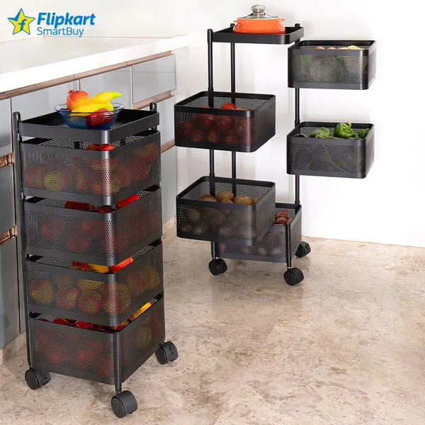 Black_Iron_4_Layer_Kitchen_Trolley_Storage_Rack_Square_Design_Fruits_And_Vegetable_Basket_Iron_Kitchen_Trolley