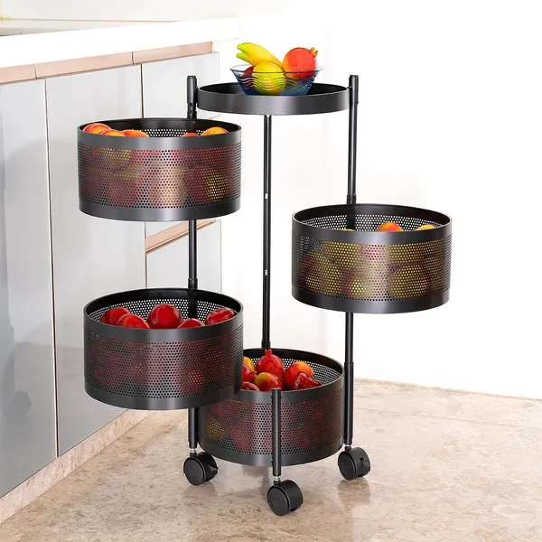 Black_Iron_4_Layer_Round_Kitchen_Trolley_Storage_Rack_Square_Design_Fruits_And_Vegetable_Basket_Iron_Kitchen_Trolley