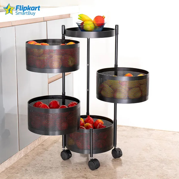 Black_Iron_4_Layer_Round_Kitchen_Trolley_Storage_Rack_Square_Design_Fruits_And_Vegetable_Basket_Iron_Kitchen_Trolley