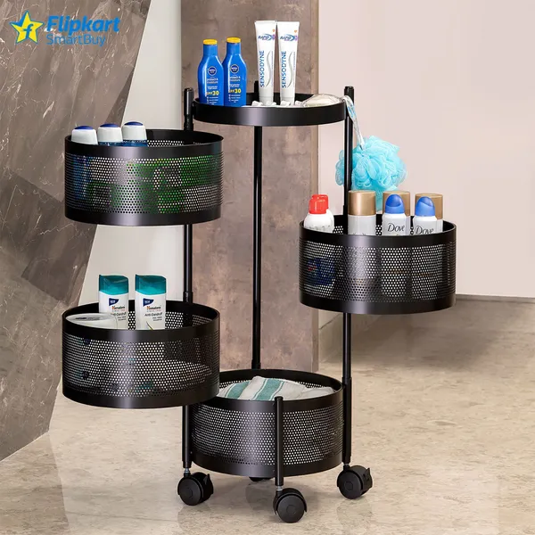 Black_Iron_4_Layer_Round_Kitchen_Trolley_Storage_Rack_Square_Design_Fruits_And_Vegetable_Basket_Iron_Kitchen_Trolley
