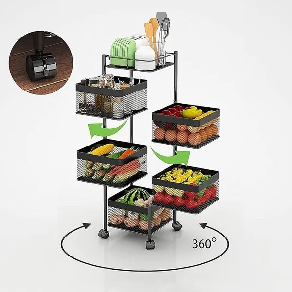 Black_Stainless_Steel_Kitchen_Trolley_For_Kitchen_Improvement