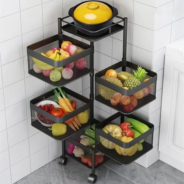Black_Stainless_Steel_Kitchen_Trolley_For_Kitchen_Improvement