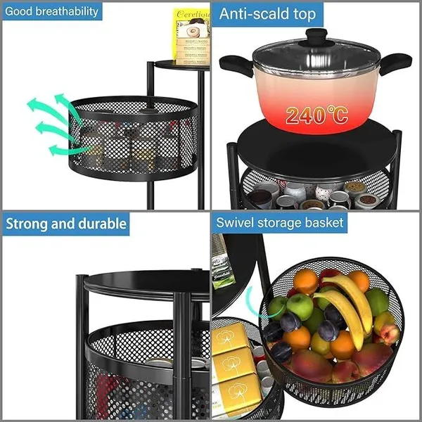 Black_Stainless_Steel_5Layer_Multipurpose_Kitchen_Rotating_Trolley_Vegetable_Storage_Rack_Cabinet_Kitchen_Trolley