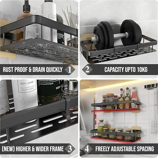 Black_Plastic_Self_Adhesive_Multipurpose_Wall_Mounted_Bathroom_Organiser_Wall_Shelf_Wall_Shelf