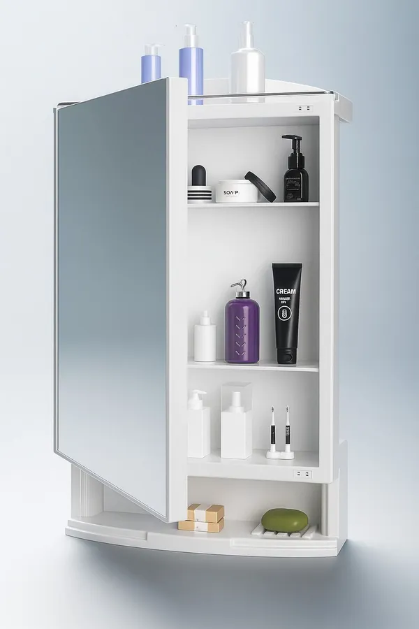 White_Polypropylene_Premium_Multipurpose_Wall_Mounted_Storage_Cabinet_With_Mirror_Washbasin_Shelf_Polypropylene_Wall_Shelf