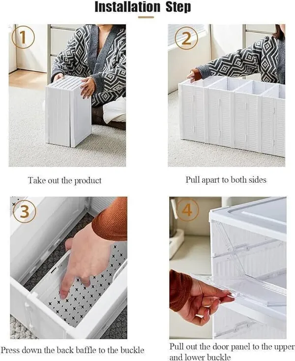 White_Plastic_Multipurpose_Foldable_Storage_Cabinet_Shoe_Organizer_For_Home_4_Tier_Collapsible_Shoe_Stand