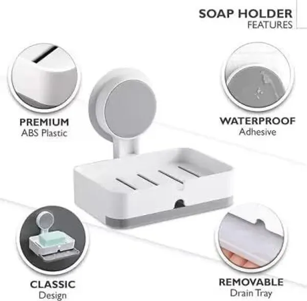 Multicolour_Plastic_Premium_Bathroom_Combo_Toothbrush_Holder_And_Soap_Bar_Holder