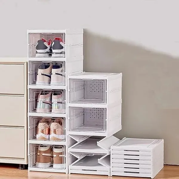 White_Plastic_Multipurpose_Foldable_Storage_Cabinet_Shoe_Organizer_For_Home_5_Tier_Collapsible_Shoe_Stand