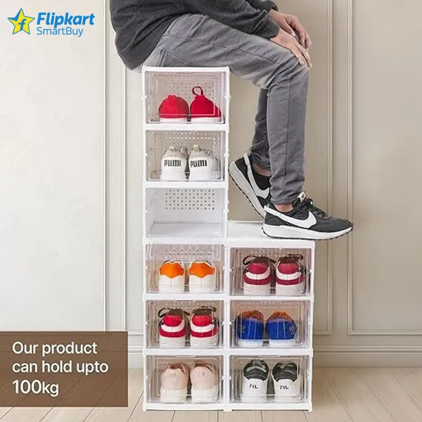 White_Plastic_Multipurpose_Foldable_Storage_Cabinet_Shoe_Organizer_For_Home_5_Tier_Collapsible_Shoe_Stand