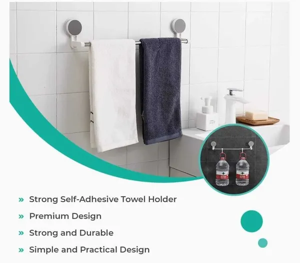 White_Stainless_Steel_And_Plastic_Wall_Mounted_Self_Adhesive_Towel_Napkin_Holder_Bar_For_Bathroom_And_Kitchen